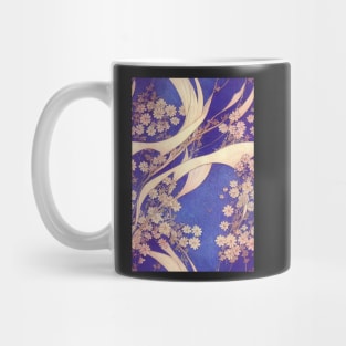 Beautiful Violet and White Floral pattern, for all those who love flowers #73 Mug